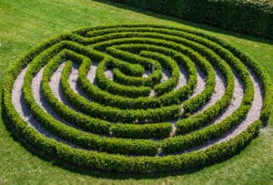 The labyrinth representing inner focus